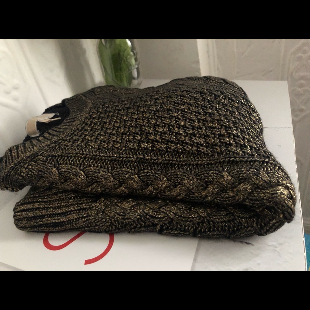 Michael Kors metallic knitted sweater